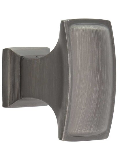 Annadale 1-1/2 inch Pillow Cabinet Knob in Brushed Pewter.